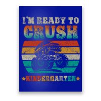 Back To School Ready To Crush Kindergarten Monster Truck Boy Gift Poster