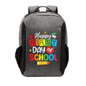 Back To School Happy First Day Of School Teacher Student Kids Vector Backpack