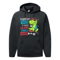 Back To School Let's Crush 3rd Grade Class Of 2035 Dinosaur Performance Fleece Hoodie