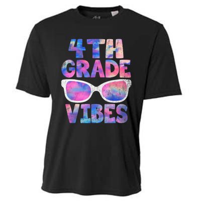 Back To School 4th Grade Vibes Shirts First Day Teacher Cooling Performance Crew T-Shirt