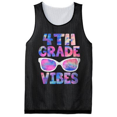 Back To School 4th Grade Vibes Shirts First Day Teacher Mesh Reversible Basketball Jersey Tank