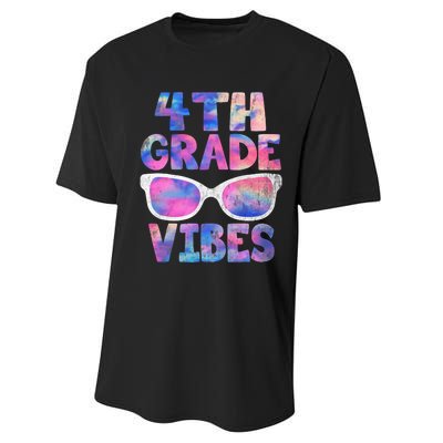 Back To School 4th Grade Vibes Shirts First Day Teacher Performance Sprint T-Shirt