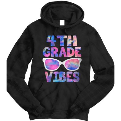 Back To School 4th Grade Vibes Shirts First Day Teacher Tie Dye Hoodie