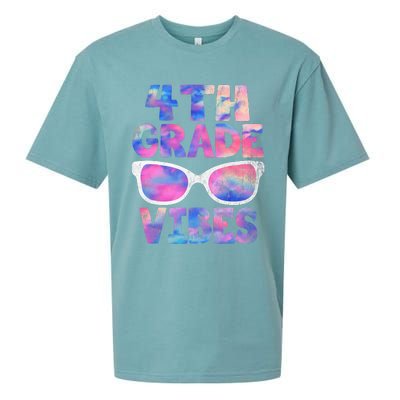 Back To School 4th Grade Vibes Shirts First Day Teacher Sueded Cloud Jersey T-Shirt