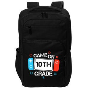 Back To School Game On 10th Grade Funny Gamer Boy Girl Impact Tech Backpack