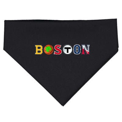 Bawston Townie Sports Fan Boston Mass New England Proud USA-Made Doggie Bandana