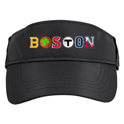 Bawston Townie Sports Fan Boston Mass New England Proud Adult Drive Performance Visor