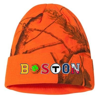 Bawston Townie Sports Fan Boston Mass New England Proud Kati Licensed 12" Camo Beanie