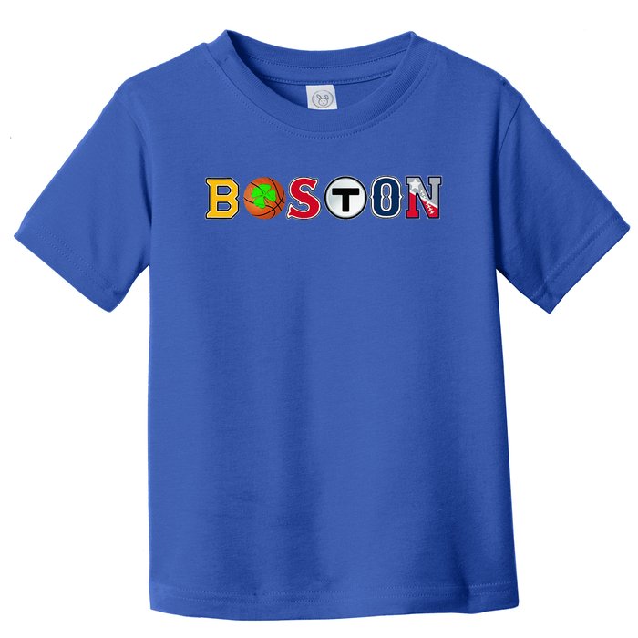 Bawston Townie Sports Fan Boston Mass New England Proud Toddler T-Shirt