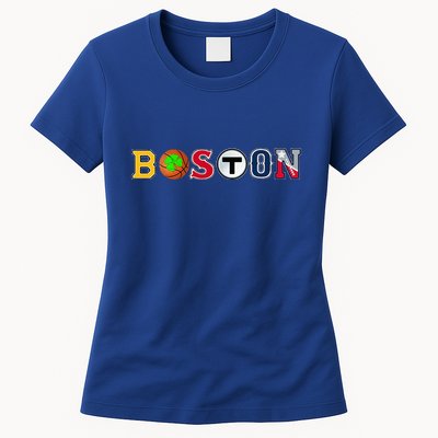 Bawston Townie Sports Fan Boston Mass New England Proud Womens T-Shirt