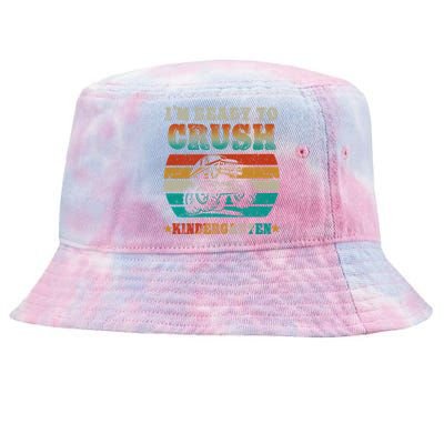 Back To School Ready To Crush Kindergarten Monster Truck Boy Gift Tie-Dyed Bucket Hat