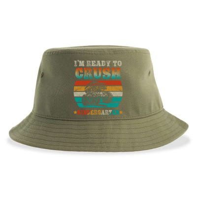 Back To School Ready To Crush Kindergarten Monster Truck Boy Gift Sustainable Bucket Hat