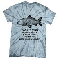 Born To Swim Ocean Is A Fuck Kill Em All 1989 Tie-Dye T-Shirt