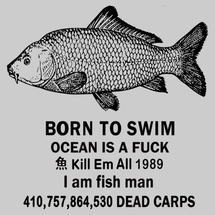 Born To Swim Ocean Is A Fuck Kill Em All 1989 Tie-Dye T-Shirt