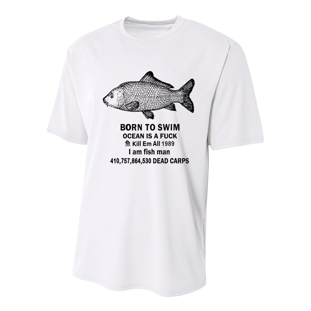 Born To Swim Ocean Is A Fuck Kill Em All 1989 Youth Performance Sprint T-Shirt