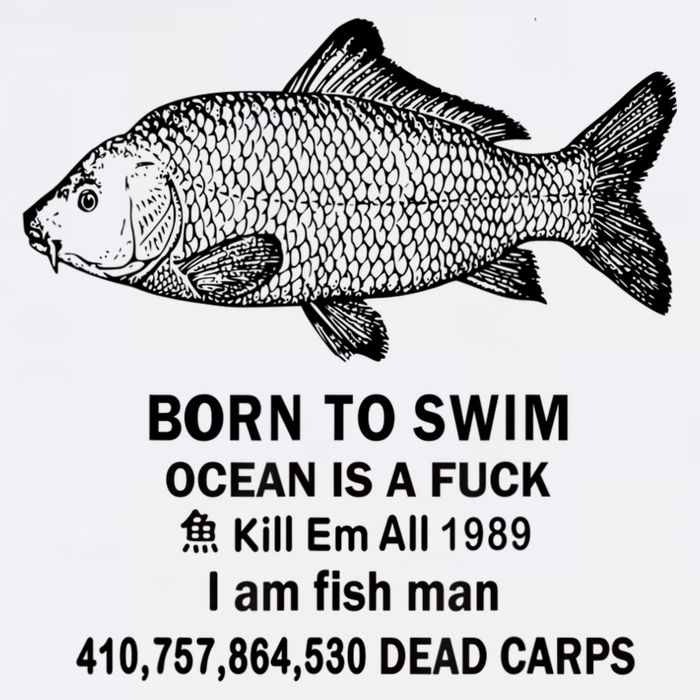 Born To Swim Ocean Is A Fuck Kill Em All 1989 Short Acrylic Beanie