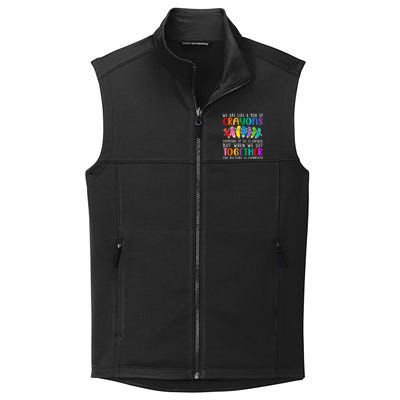 Back To School Teacher We Are Like A Box Of Crayons Collective Smooth Fleece Vest