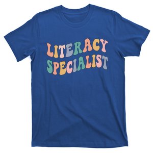 Back To School Teacher Groovy Retro Literacy Specialist Cute Gift T-Shirt