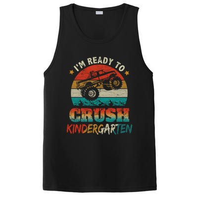 Back To School Ready To Crush Kindergarten Monster Truck Boy Funny Gift PosiCharge Competitor Tank