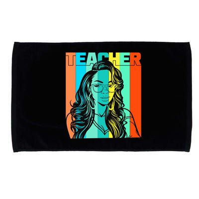 Black Teacher Smart Beautiful Queen Juneteenth Melanin Gift Microfiber Hand Towel