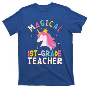 Back To School First 1St Grade Teacher Magical Unicorn Gift T-Shirt