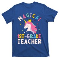 Back To School First 1St Grade Teacher Magical Unicorn Gift T-Shirt