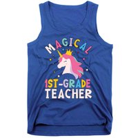 Back To School First 1St Grade Teacher Magical Unicorn Gift Tank Top