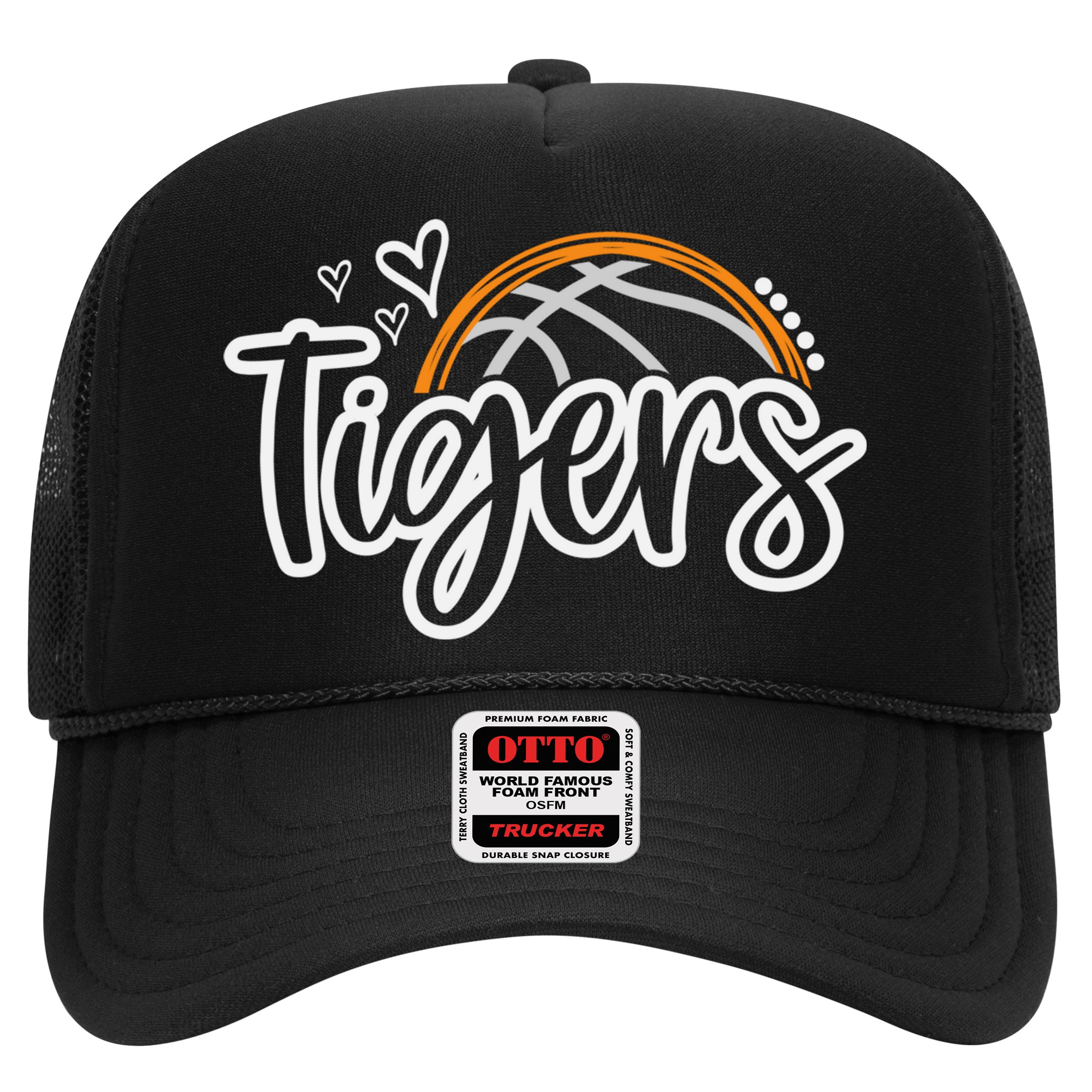 Basketball Tigers School Sports Fan Team Spirit Hat