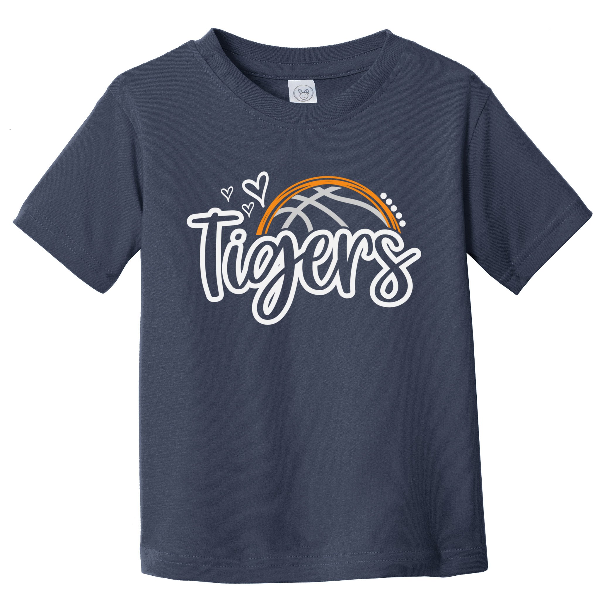 Basketball Tigers School Sports Fan Team Spirit Toddler T-Shirt