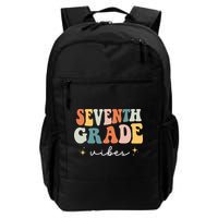Back To School Seventh Grade Vibes Retro 7th Grade Teacher Backpack