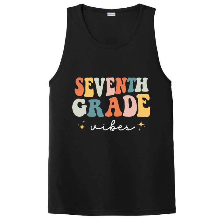 Back To School Seventh Grade Vibes Retro 7th Grade Teacher PosiCharge Competitor Tank