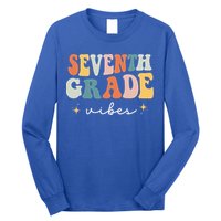 Back To School Seventh Grade Vibes Retro 7th Grade Teacher Long Sleeve Shirt