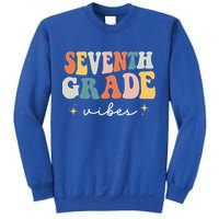 Back To School Seventh Grade Vibes Retro 7th Grade Teacher Sweatshirt