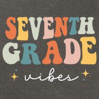 Back To School Seventh Grade Vibes Retro 7th Grade Teacher Cotton Canvas Backpack