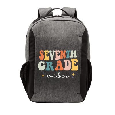 Back To School Seventh Grade Vibes Retro 7th Grade Teacher Vector Backpack