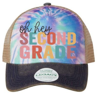 Back To School Students Teacher Oh Hey 2nd Second Grade Legacy Tie Dye Trucker Hat