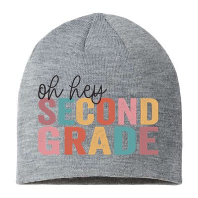 Back To School Students Teacher Oh Hey 2nd Second Grade Sustainable Beanie