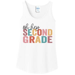 Back To School Students Teacher Oh Hey 2nd Second Grade Ladies Essential Tank