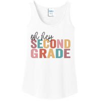 Back To School Students Teacher Oh Hey 2nd Second Grade Ladies Essential Tank