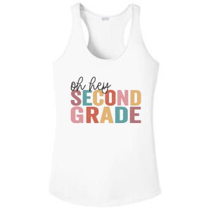 Back To School Students Teacher Oh Hey 2nd Second Grade Ladies PosiCharge Competitor Racerback Tank