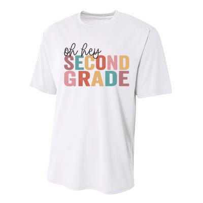 Back To School Students Teacher Oh Hey 2nd Second Grade Performance Sprint T-Shirt