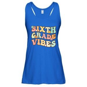 Back To School Sixth Grade Vibes Student Teacher Retro Gift Ladies Essential Flowy Tank