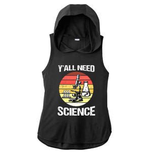 Back To School Y'all Need Science Teacher Ladies PosiCharge Tri-Blend Wicking Draft Hoodie Tank