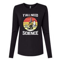 Back To School Y'all Need Science Teacher Womens Cotton Relaxed Long Sleeve T-Shirt