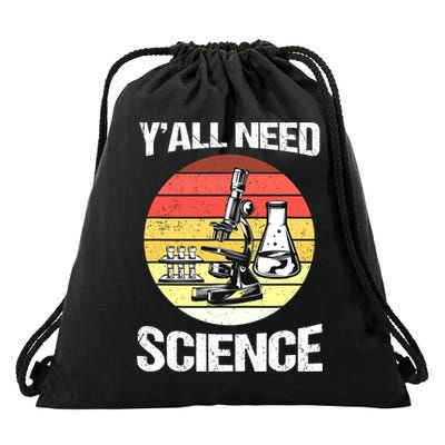 Back To School Y'all Need Science Teacher Drawstring Bag