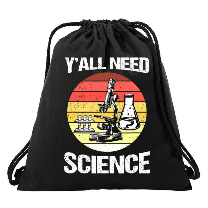 Back To School Y'all Need Science Teacher Drawstring Bag