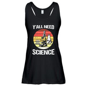 Back To School Y'all Need Science Teacher Ladies Essential Flowy Tank