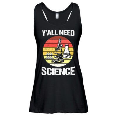 Back To School Y'all Need Science Teacher Ladies Essential Flowy Tank