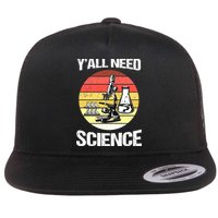 Back To School Y'all Need Science Teacher Flat Bill Trucker Hat