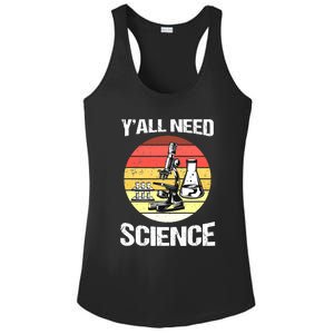 Back To School Y'all Need Science Teacher Ladies PosiCharge Competitor Racerback Tank